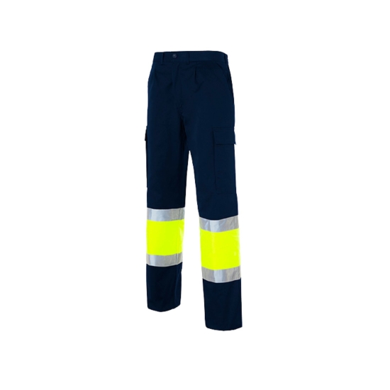 PANT POCHES BICOLORE AM-FLUO