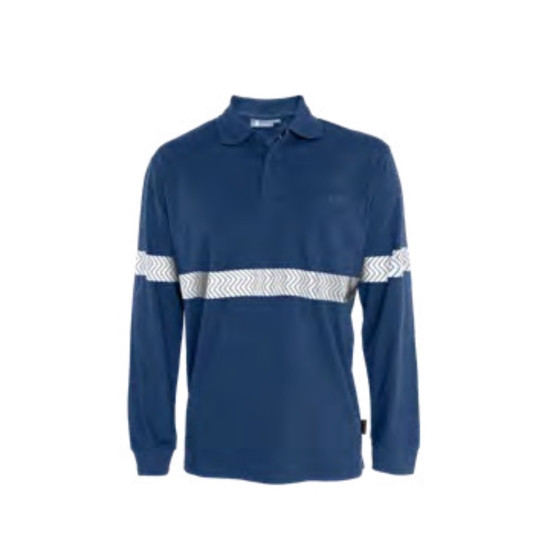 BORI 6-1B Polo manga larga ignífugo IG-ATEX