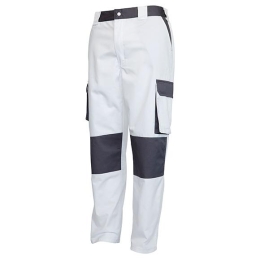 PANT POCHES CPA COMBI BLANC/GRIS