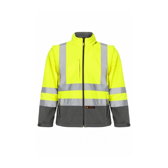 CHELON Chaqueta softshell bicolor mangas