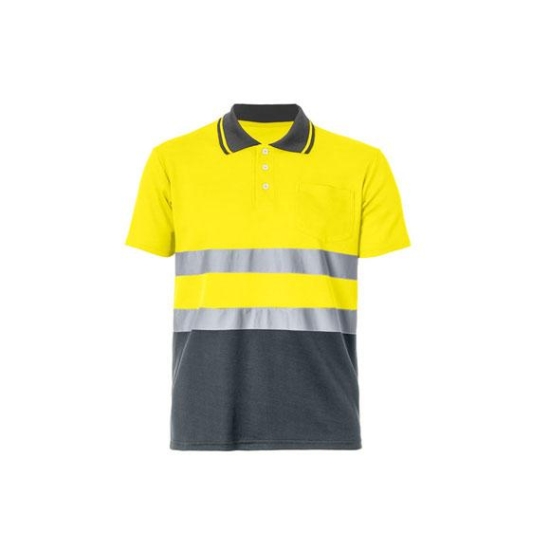 POLOSHIRT HI-VIS S/S BICOLOUR 50/50
