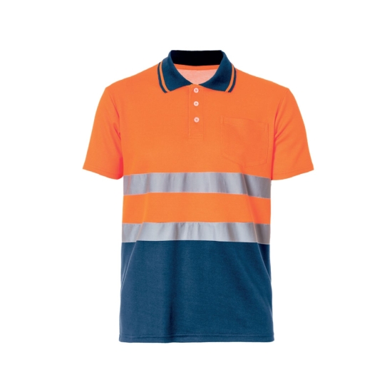 POLOSHIRT HI-VIS S/S BICOLOUR 50/50