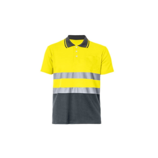 POLOSHIRT HI-VIS S/S BICOLOUR 50/50