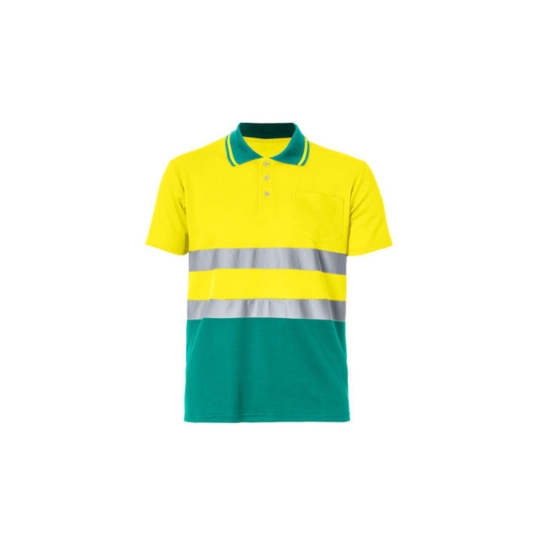POLOSHIRT HI-VIS S/S BICOLOUR 50/50