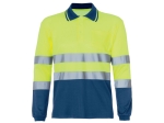 BORI 4 Two-tone long-sleeved polo shirt with double coverage