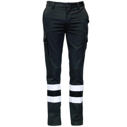 FLEXI BANDAS Multi-pocket trousers with stripes
