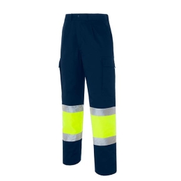 LAURI 1 Pantalon bicolore multipoches
