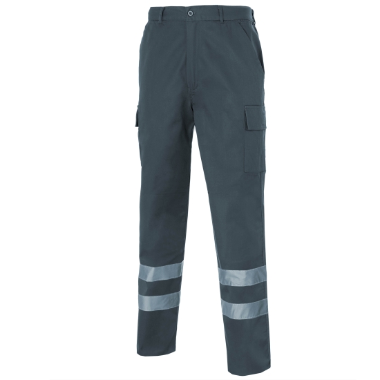 BLACKW REGULAR STRIPES Elastane trousers with