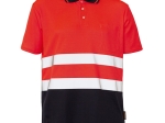 BORI 7 Polo short-sleeved, bicolor double-sided polo shirt