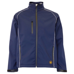 TIAN VIVOS Softshell jacket with reflective piping